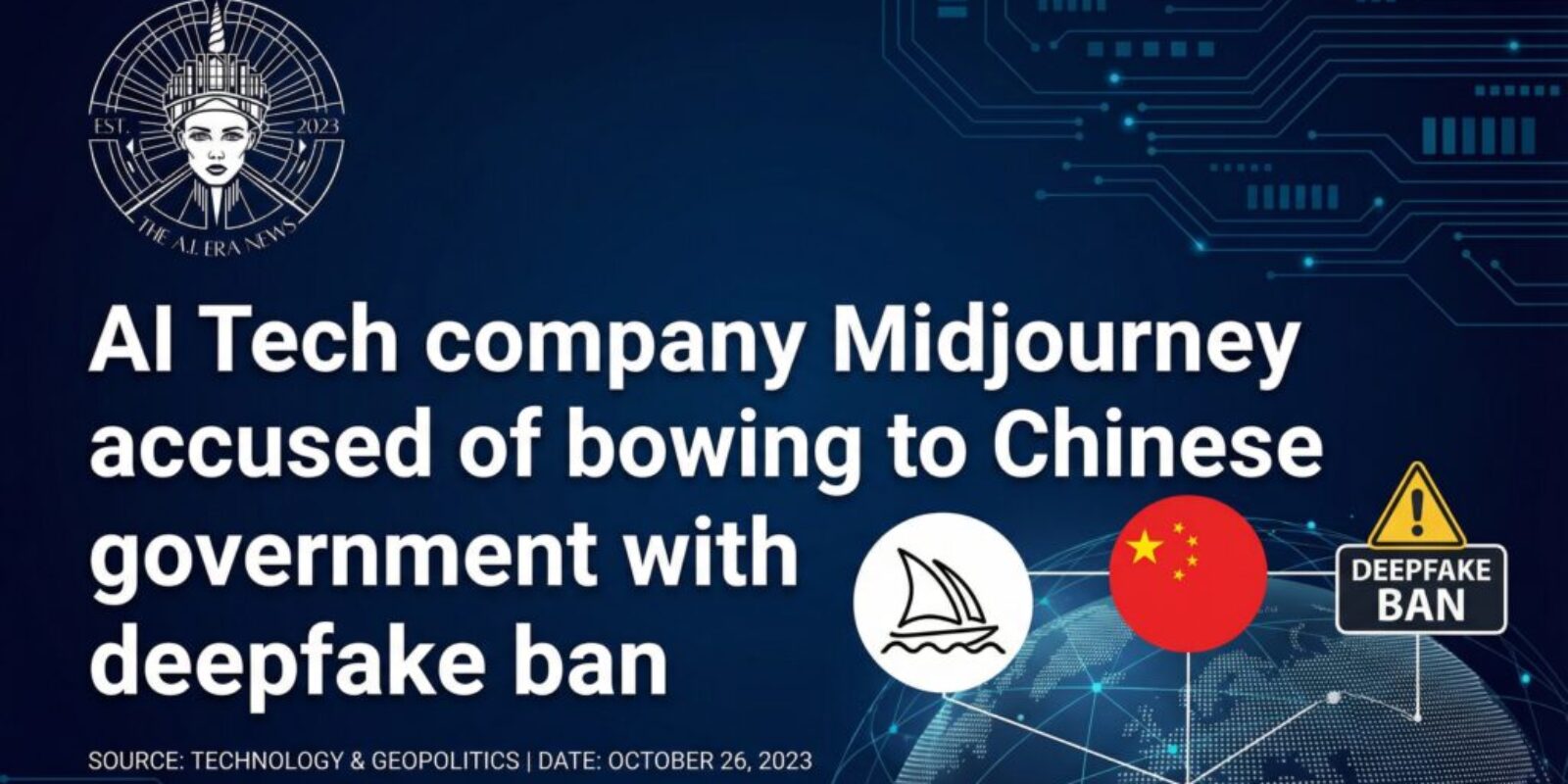 AI Tech company Midjourney accused of bowing to Chinese government with deepfake ban