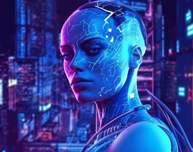 Picture of a replicant for the article The Future of AI: Predictions and Possibilities for the Next Decade