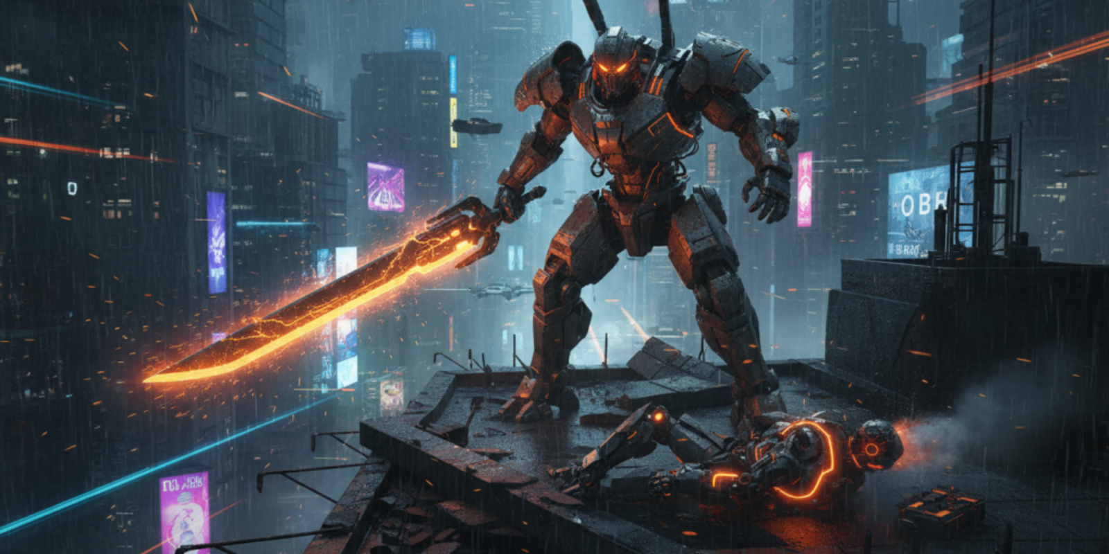 Robot with a Sword: Sci‑Fi Action & AI Combat Thriller