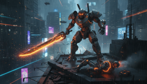 Robot with a Sword: Sci‑Fi Action & AI Combat Thriller