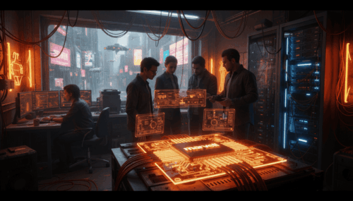 AI data center with advanced connectivity boosts small tech teams' efficiency and collaboration.