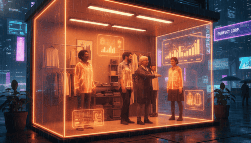 AI-powered virtual fitting room for retail stores.
