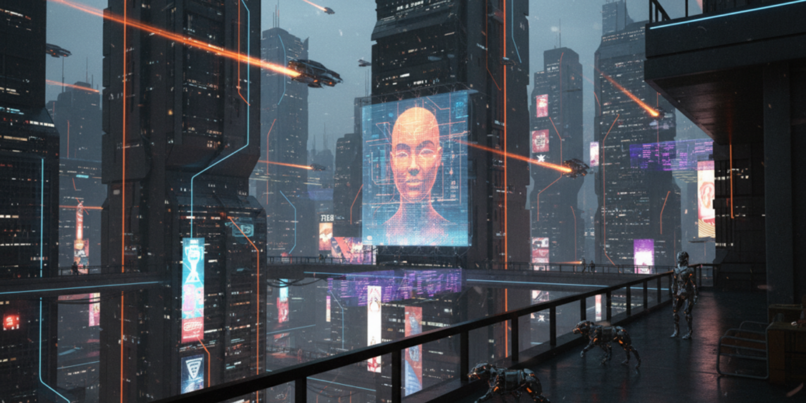 Would Cyberpunk Cities Run by AI Companions Feel Dystopian?
