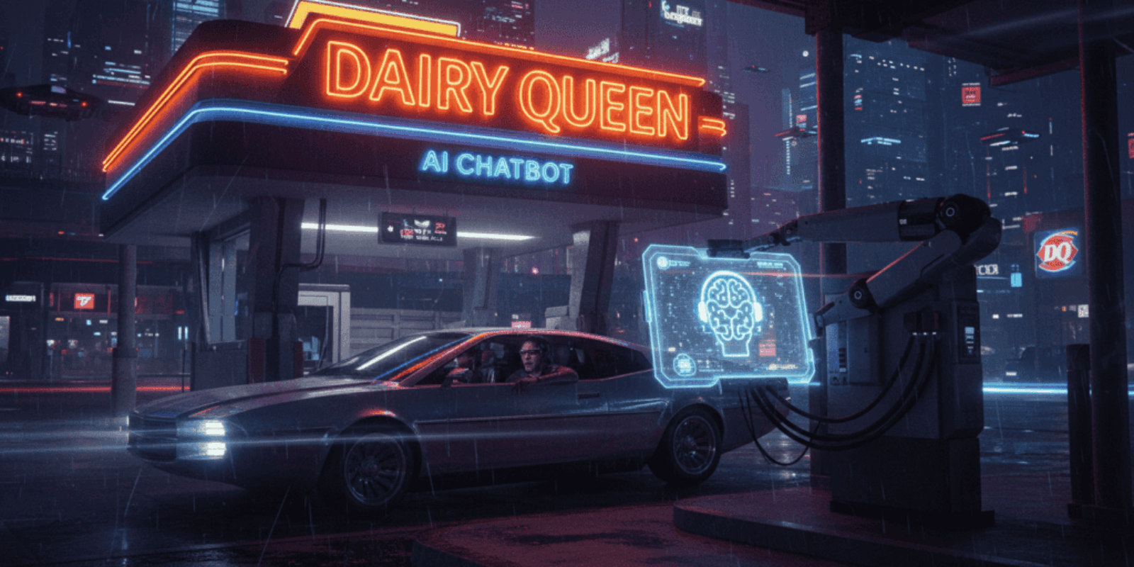 AI chatbot speeds up Dairy Queen drive-thru service with robotic technology.
