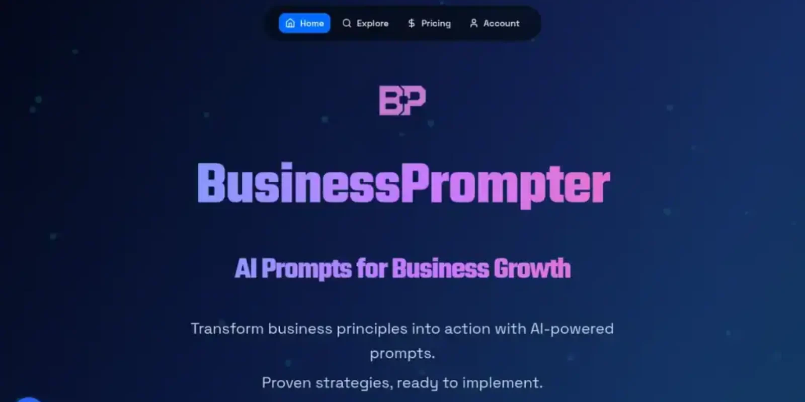 AI-powered Business Prompter for growth and strategy development.