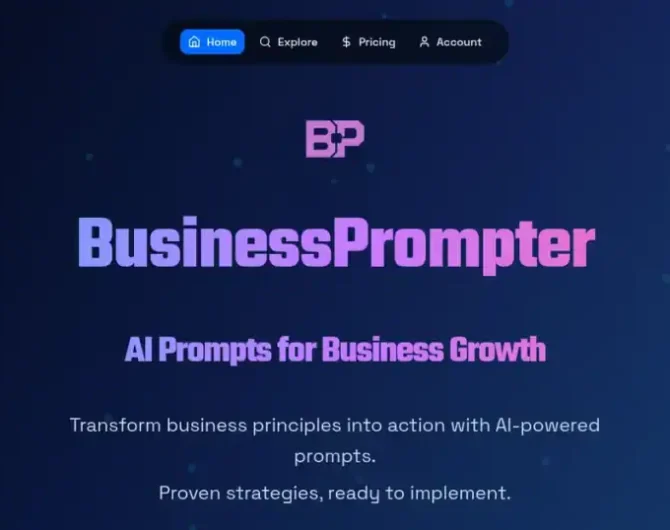 AI-powered Business Prompter for growth and strategy development.