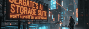 AI storage suite by Seagate does not support STX valuation gains.