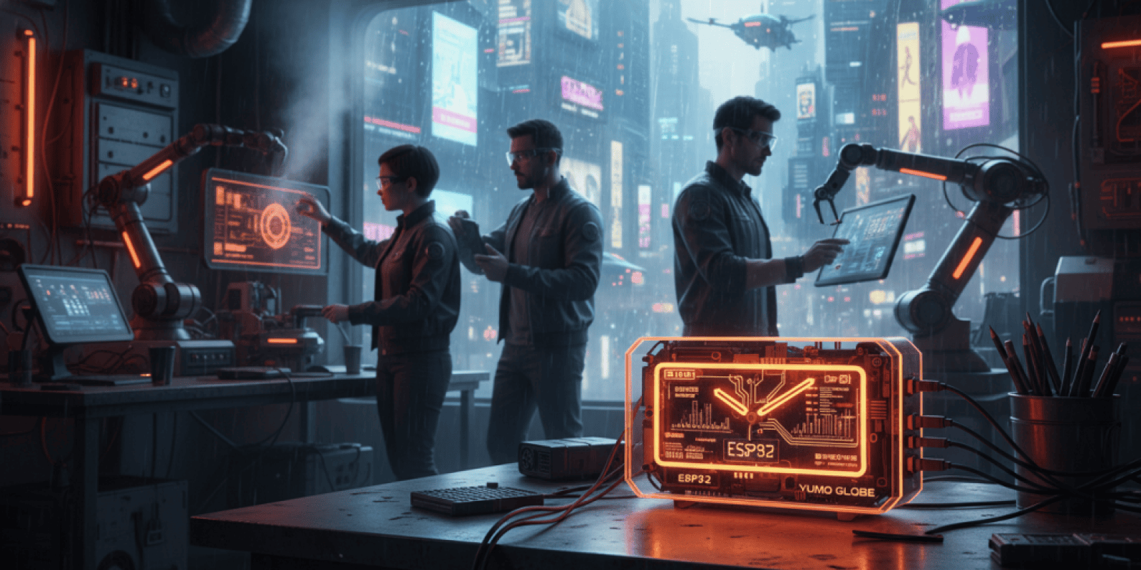 How YUMO GLOBE's ESP32 Clock Helps Small Businesses Modernize